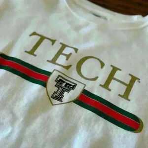 Texas Tech Graphic‎ Print Crew Neck Sweatshirt Comfort Colors Size Lg